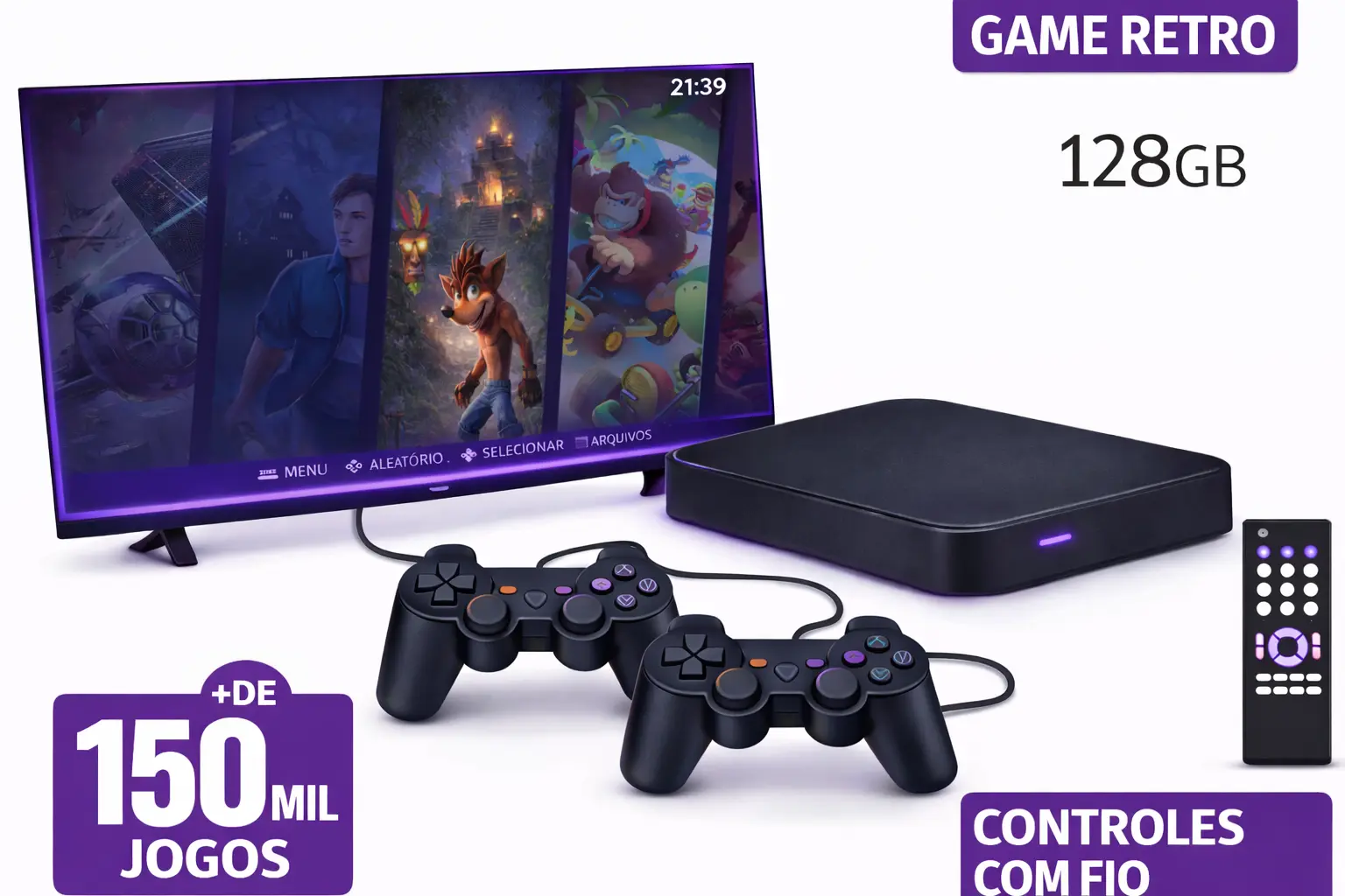 Console Retrô Game Retro Elite 4.8 – Multissistema – Modelo 2026
