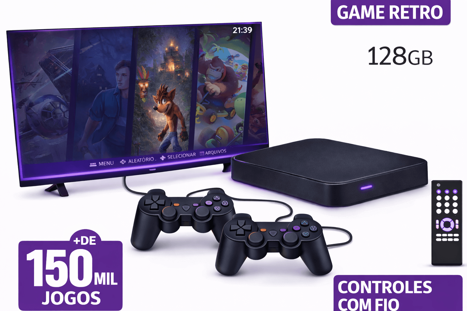 Console Retrô Game Retro Elite 4.8 NEXTOS – Multissistema – Modelo 2026