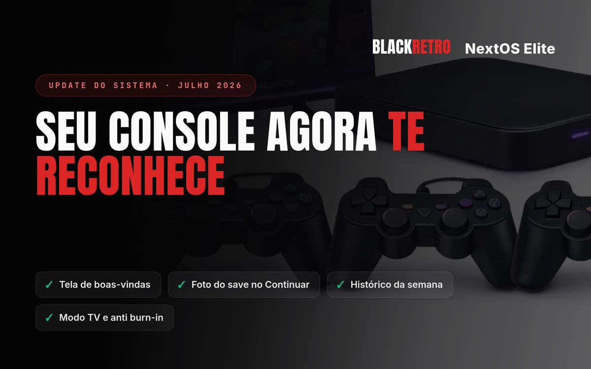 Seu console agora te reconhece: chegou o Retro Elite Dashboard