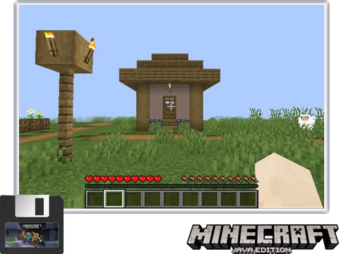 Minecraft Bedrock rodando no Retro Elite